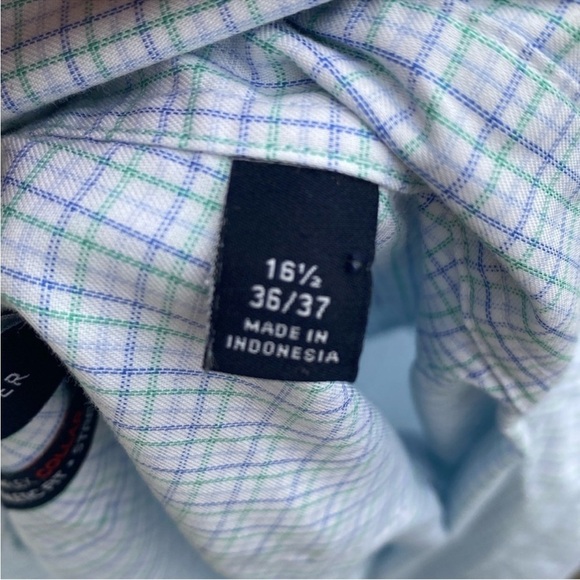 Tommy Hilfiger, The Flex Collar, Athletic Fit Cotton Dress Shirt, 16.5” 36/37 - Picture 10 of 12